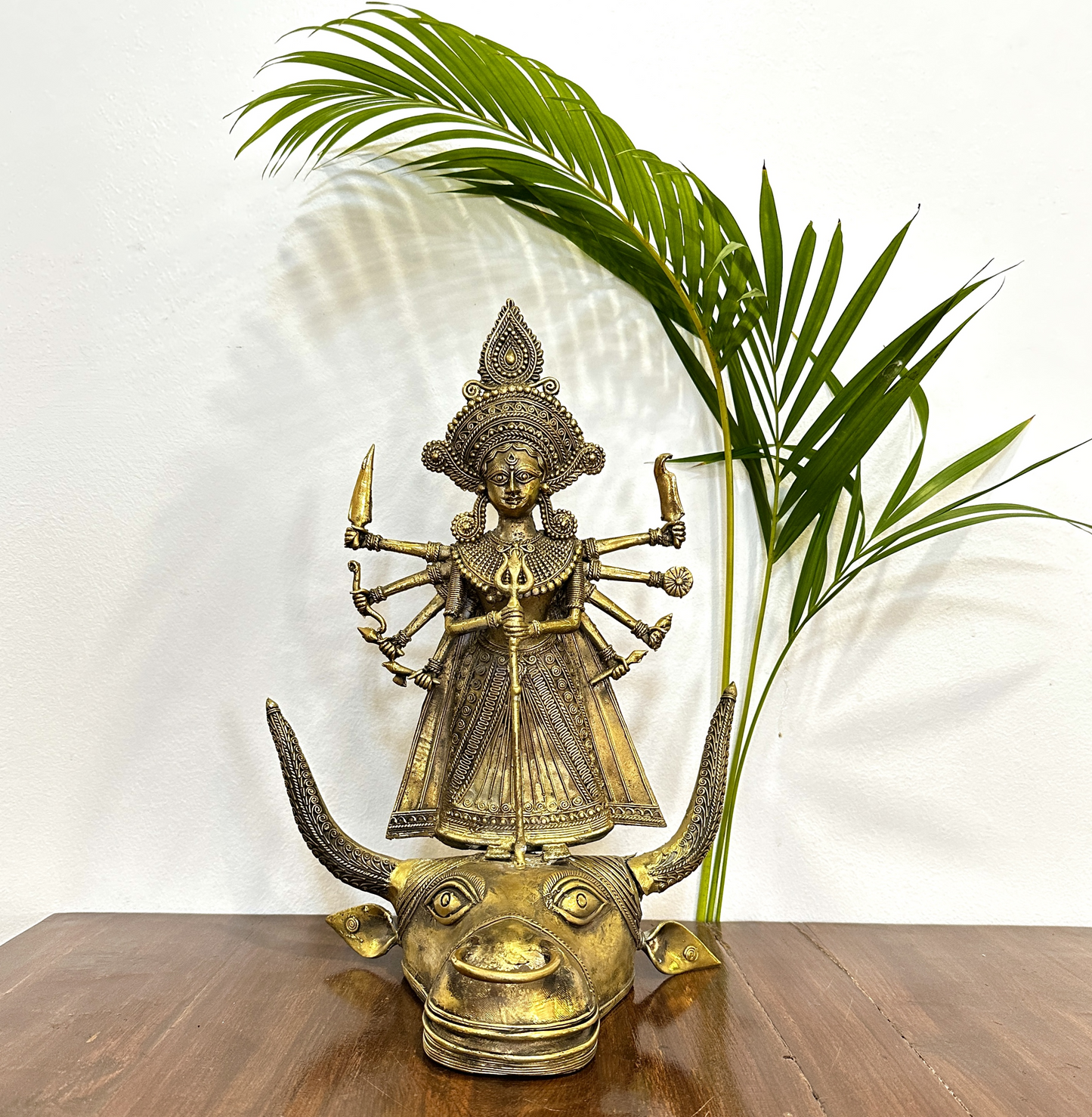 Mahishasur mardini in Dokra art