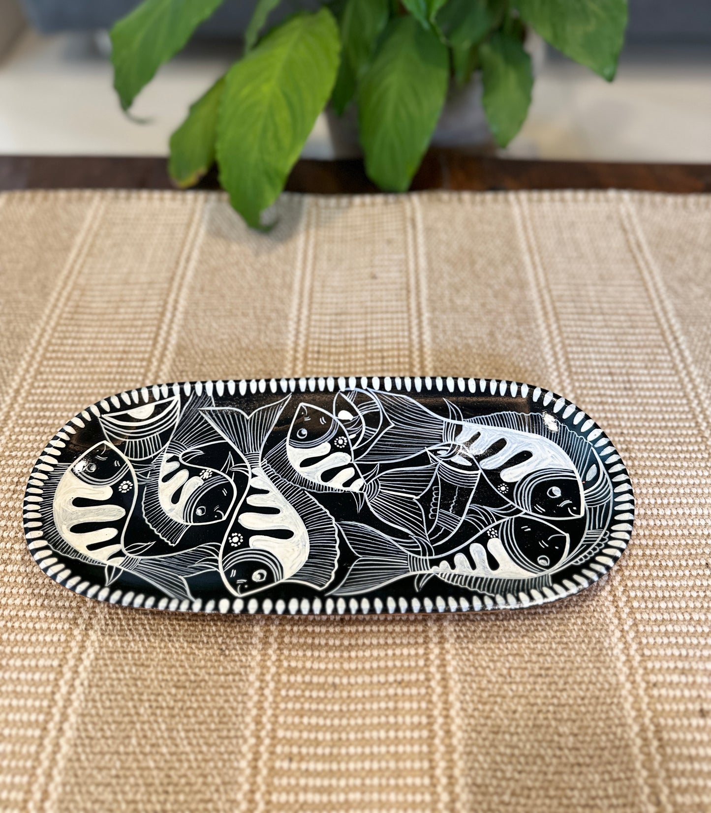 Classic Fish oval tray