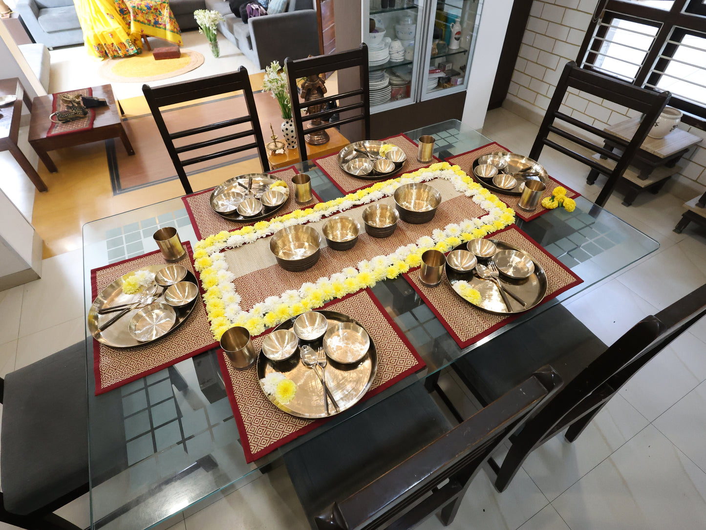 Kansa Dinner Set with Cutlery