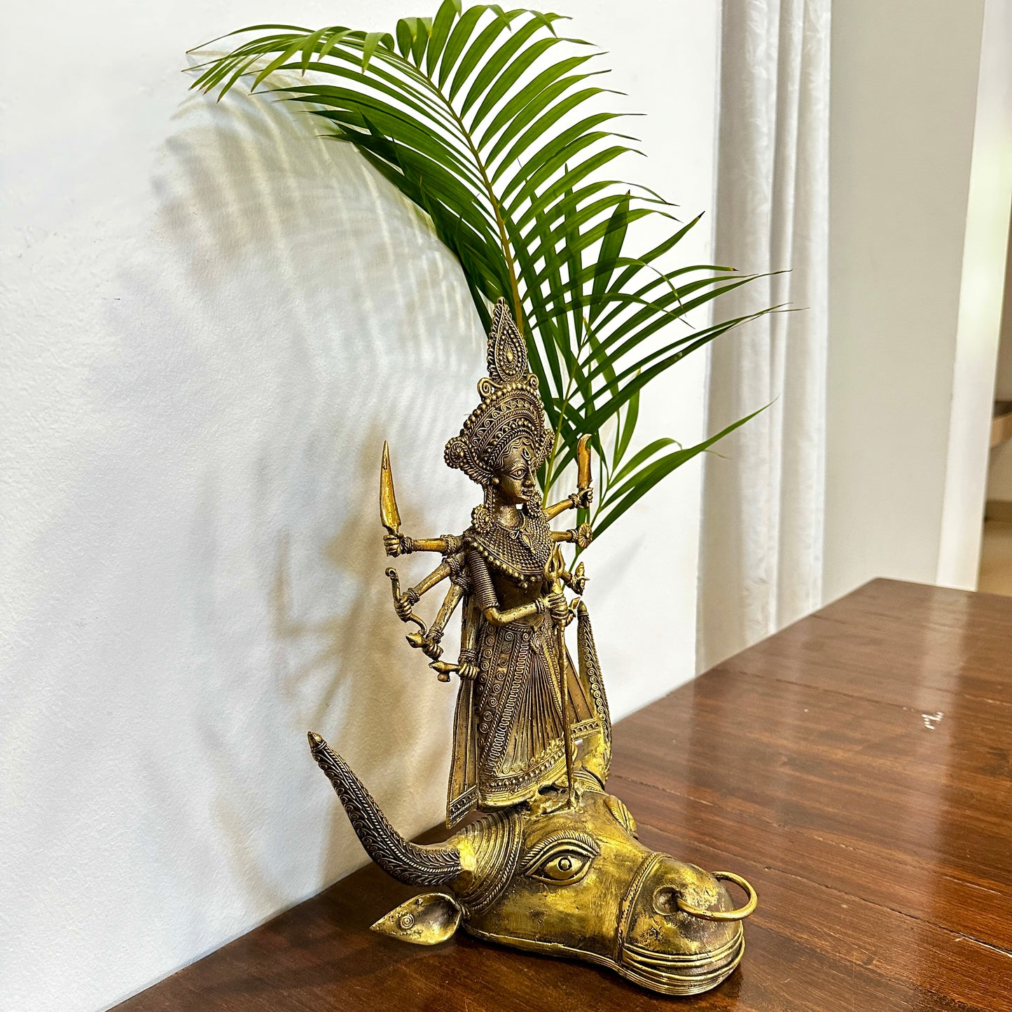 Mahishasur mardini in Dokra art