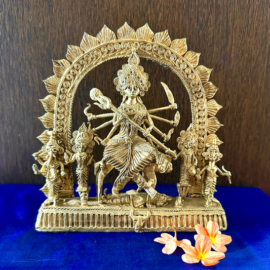 Maa Durga in Dokra Art