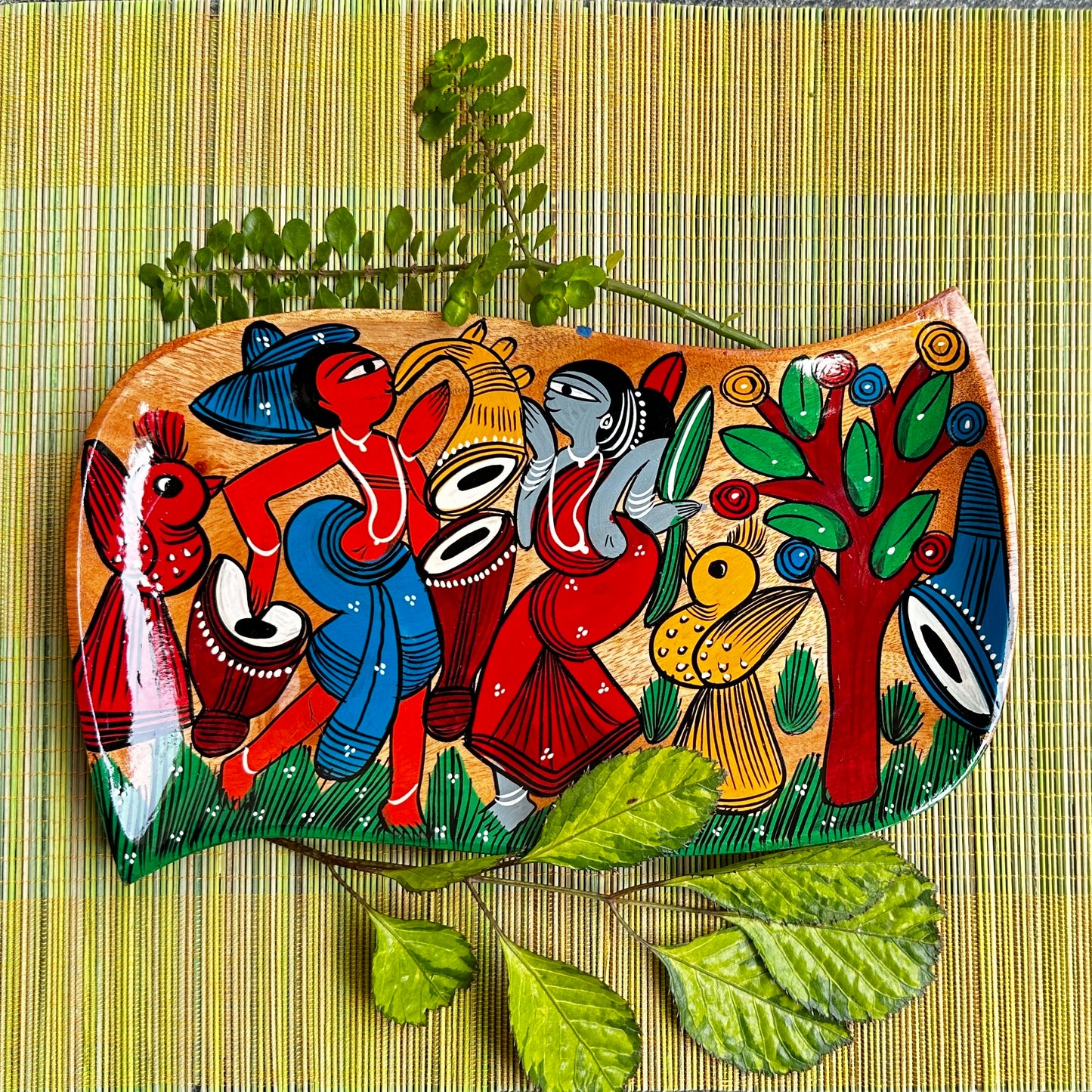 Village Art Freeform Tray